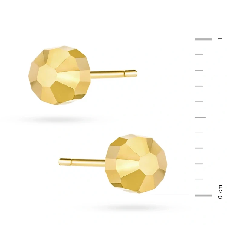 Pozłacane kolczyki diamentowane błyszczące kuleczki 4mm Jeso 
Z1458-925-Z marko