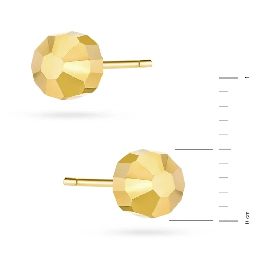 Pozłacane kolczyki diamentowane błyszczące kuleczki 5mm Jeso 
 K1459-925-Z marko