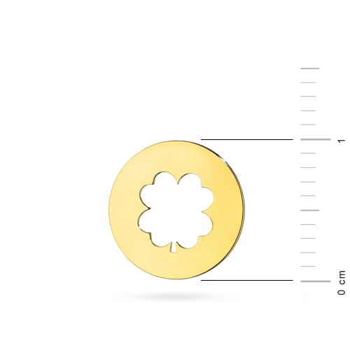 Złoty wisiorek koniczyna kółko Fancy Z226-333 MARKO