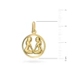 Złoty wisiorek zawieszka znak zodiaku Bliźnięta złoto 585 Z371-585-BLIZNIETA MARKO
