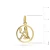 Złoty wisiorek zawieszka znak zodiaku Panna złoto 585 Z371-585-PANNA MARKO