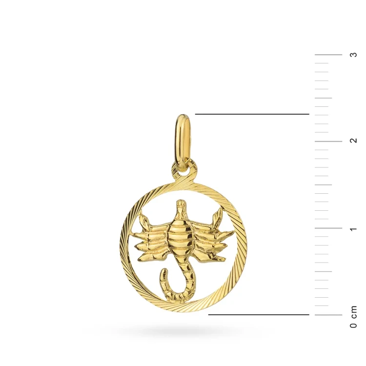 Złoty wisiorek zawieszka znak zodiaku Skorpion złoto 585 Z371-585-SKORPION MARKO
