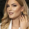 Kolczyki z żółtego złota z brylantami 0,80ct łańcuszki Premio KB001-585-B0.80 marko