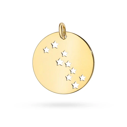 Pozłacana zawieszka wisiorek konstelacja gwiazdozbiór znak zodiaku Byk