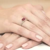 Pierścionek białe złoto rubin 1,70ct i brylanty 0,06ct W050-585-R1.70 MARKO
