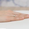 Pierścionek z białego złota z brylantem 0,15ct Klasyka W450-585-B0.10 marko