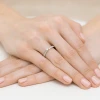 Pierścionek z białego złota z brylantami 0,17ct Galaktyki W459-585-B0.17 marko