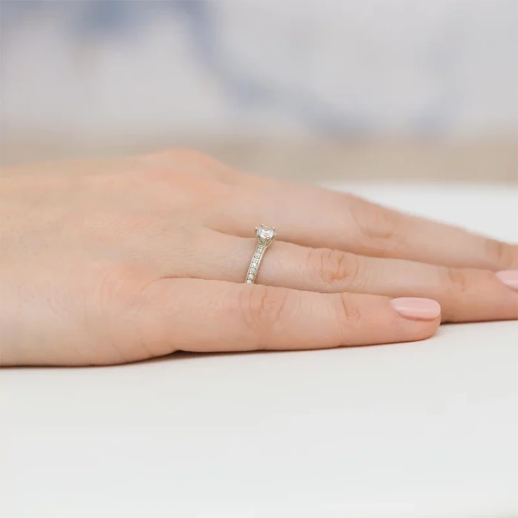 Pierścionek z białego złota z brylantami 0,37ct Galaktyki W459B-585-B0.37 marko