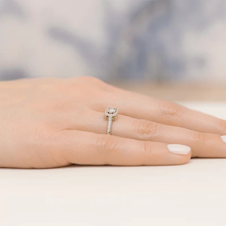 Pierścionek z białego złota z brylantami 0,21ct Galaktyki W462-585-B0.21 marko