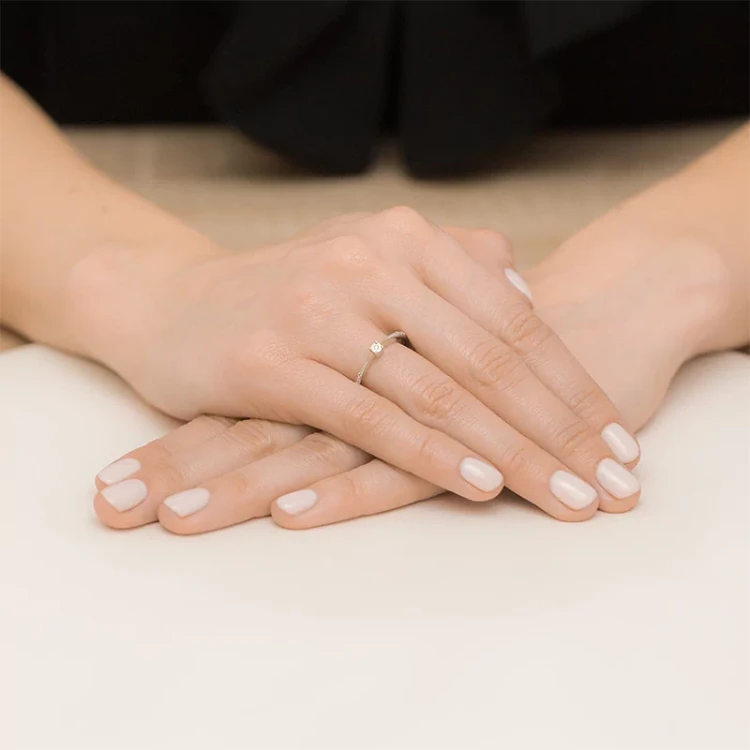 Pierścionek z białego złota z brylantami 0,02ct Galaktyki W465-585-B0.02 marko