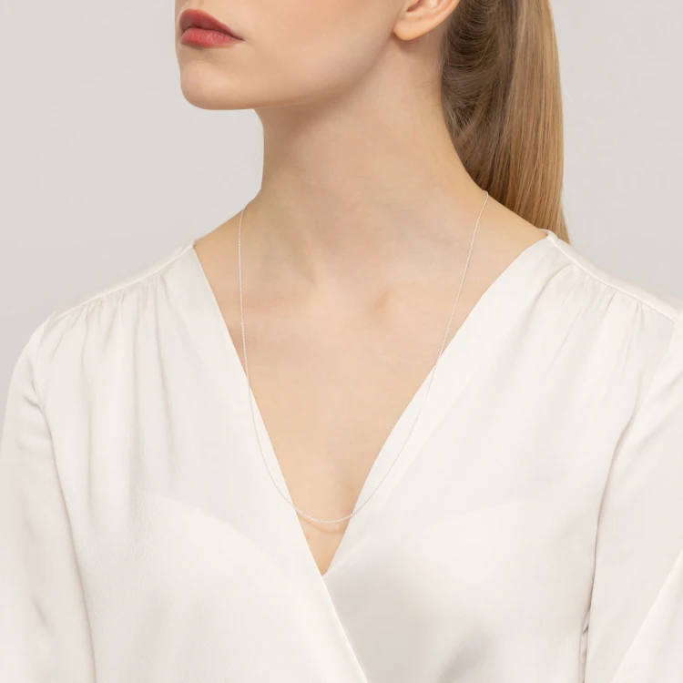 Srebrny łańcuszek 65cm rolo próba 925