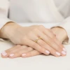 Pozłacany pierścionek obrączka z kwiatków stokrotki Virino JP074-925-BZ marko