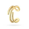 Pozłacany srebrny kolczyk nausznica fake piercing spiralka Supreni K450-925-Z marko