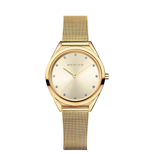Damski zegarek Bering Classic 17031-333   na bransolecie typu mesh                                                                                                                                                                     