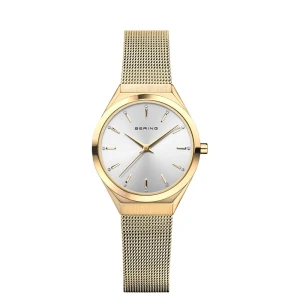 Damski zegarek Bering Classic 18729-330   na bransolecie typu mesh                                                                                                                                                                     