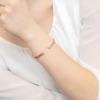 Sztywna bransoletka żmijka bangle pozłacane srebro różowe Sego B157-925-R marko