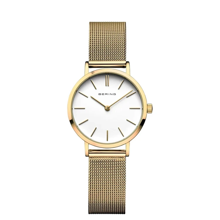 Damski zegarek Bering Classic 14129-331 na bransolecie typu mesh MARKO