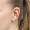 Pozłacany srebrny kolczyk nausznica fake piercing spiralka Supreni K450-925-Z marko