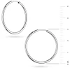 Kolczyki koła z białego złota 3cm kreolki Jeso basic K079-585 MARKO