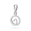Srebrna zawieszka serce w kole cyrkonie Charms Z677-925-BS marko