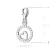 Srebrna zawieszka serce w kole cyrkonie Charms Z677-925-BS marko
