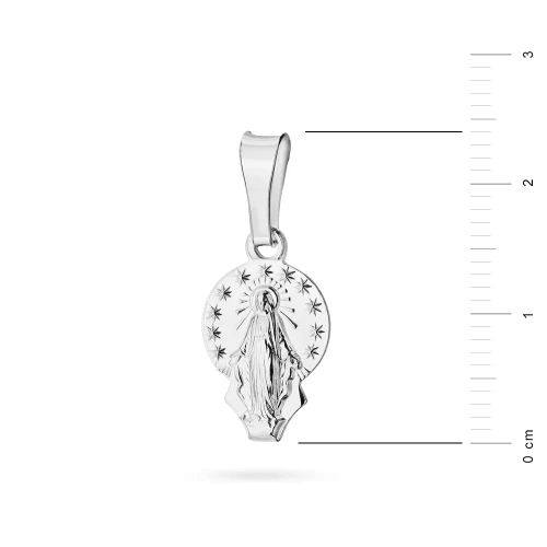Srebrny medalik z wizerunkiem Matki Boskiej D435-925-S marko