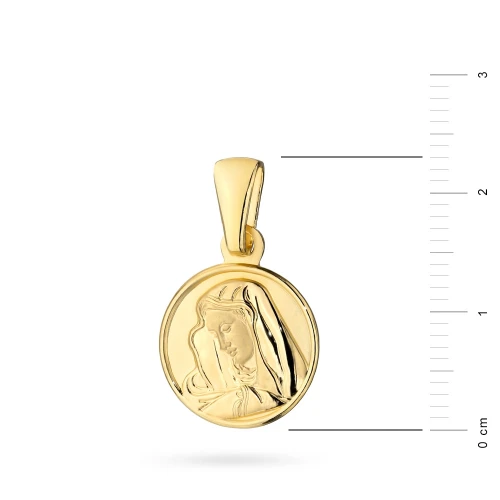 Srebrny pozłacany medalik Matka Boska pr 925 D212-925-Z marko