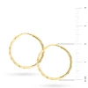 Złote kolczyki diamentowane koła kreolki Jeso 20mm K1097-333 marko