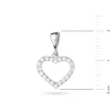 Zawieszka z białego złota serce z brylantami 0,28ct Premio