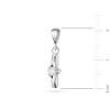 Zawieszka z białego złota rąb z brylantem 0,08ct