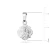 Srebrny medalik dwustronny D184-925 MARKO