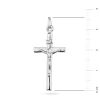 Srebrny krzyżyk z Jezusem próba 925 D168-925 MARKO