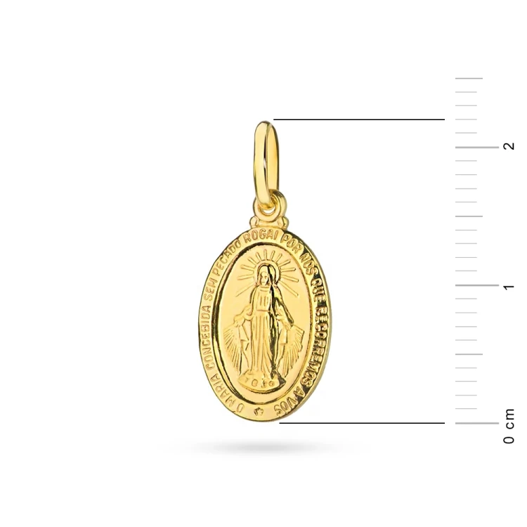 Złoty medalik Matka Boska Cudowna próba 585 D303-585 MARKO