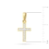 Złoty krzyżyk 585 wysadzany brylantami 0,08ct D260-585-B0.08 MARKO