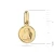 Złoty medalik z aniołkiem próba 585 D014-585 MAKRO