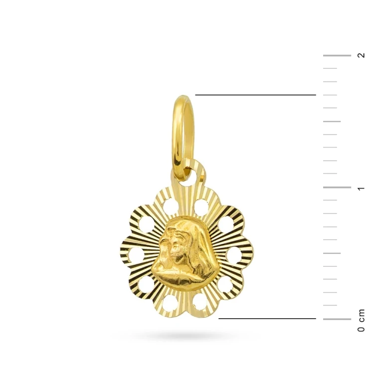 Złoty medalik Matka Boska Bolesna D021-333 MARKO