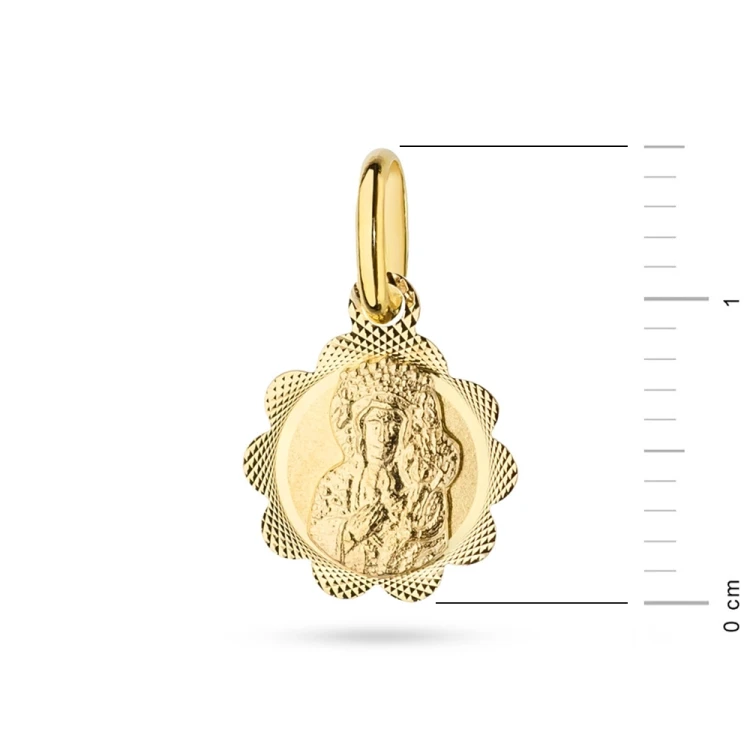 Złoty medalik Matka Boska Częstochowska D088-585 marko