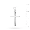 Minimalistyczny mały srebrny krzyżyk D375-925-S marko