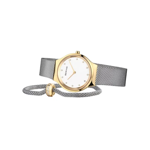 Damski zegarek Bering Classic             12131-010-GWP1 zestaw z bransoletką