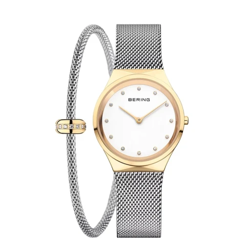 Damski zegarek Bering Classic             12131-010-GWP1 zestaw z bransoletką