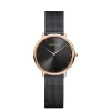 Zegarek damski Bering Classic 15729-166 czarna bransoleta mesh MARKO