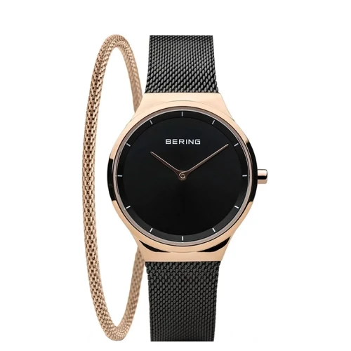 Damski zegarek Bering Classic             12131-162-RZ zestaw z bransoletką stalową