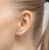 Złote kolczyki klasyczne z pojedynczą cyrkonią Jeso 4mm basic MARKO