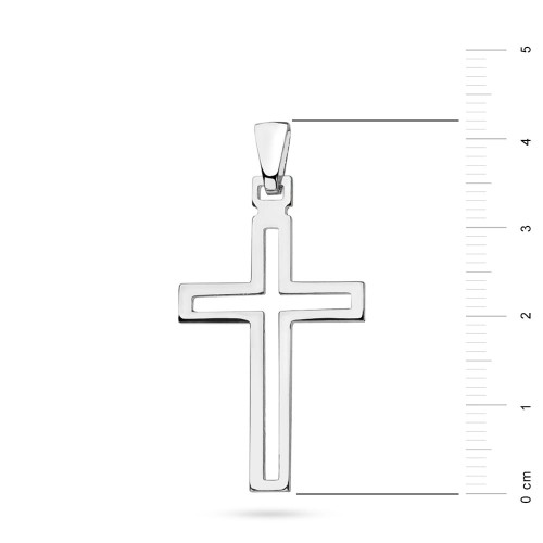 Srebrny krzyżyk ażurowy D291-925 MARKO