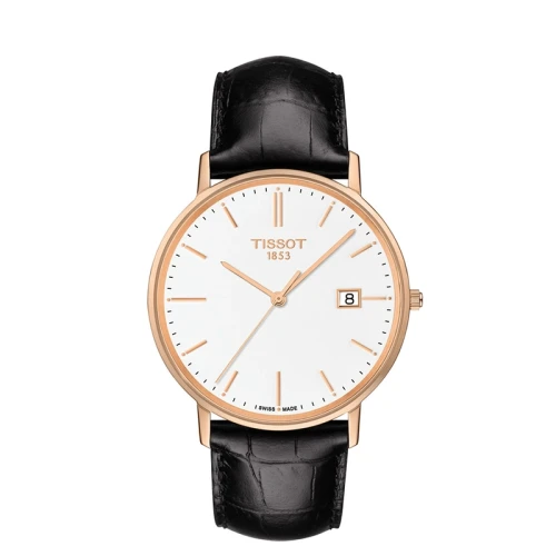 Zegarek męski Tissot T9224107601100 T-Gold na pasku