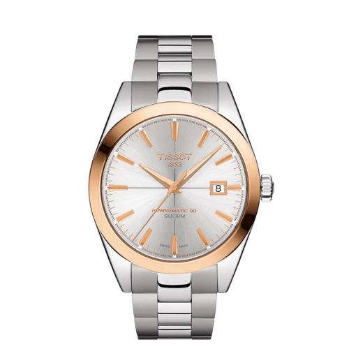 Tissot T9274074103100 GENTLEMAN POWERMATIC 80 SILICIUM SOLID 18K GOLD BEZEL męski MARKO