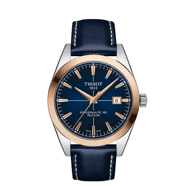 Tissot T9274074604100 GENTLEMAN POWERMATIC 80 SILICIUM SOLID 18K GOLD BEZEL męski MARKO