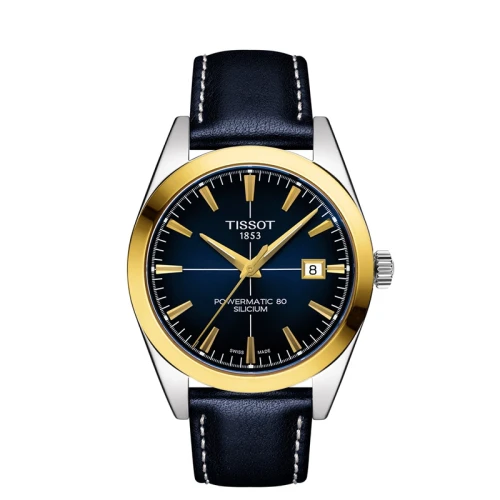 Tissot T9274074604101 GENTLEMAN POWERMATIC 80 SILICIUM SOLID 18K GOLD BEZEL męski MARKO