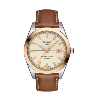 Zegarek męski Tissot T9274074626100 T-Gold na pasku