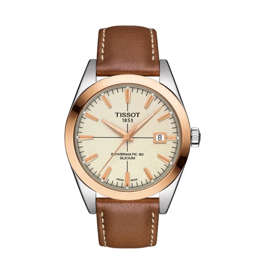 Tissot T9274074626100 GENTLEMAN POWERMATIC 80 SILICIUM SOLID 18K GOLD BEZEL męski MARKO